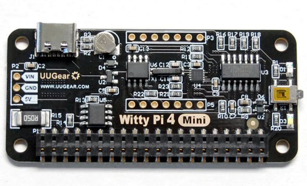 Witty Pi 4 Mini: Realtime Clock and Power Management for Raspberry Pi