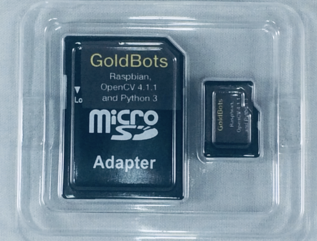 32 GB Micro SD card preloaded with Raspian, latest OpenCV 4.9.0 and Python 3.9.2