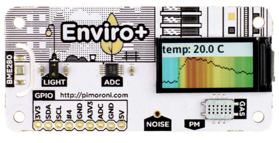 Pimoroni Enviro for Raspberry Pi – Enviro + Air Quality